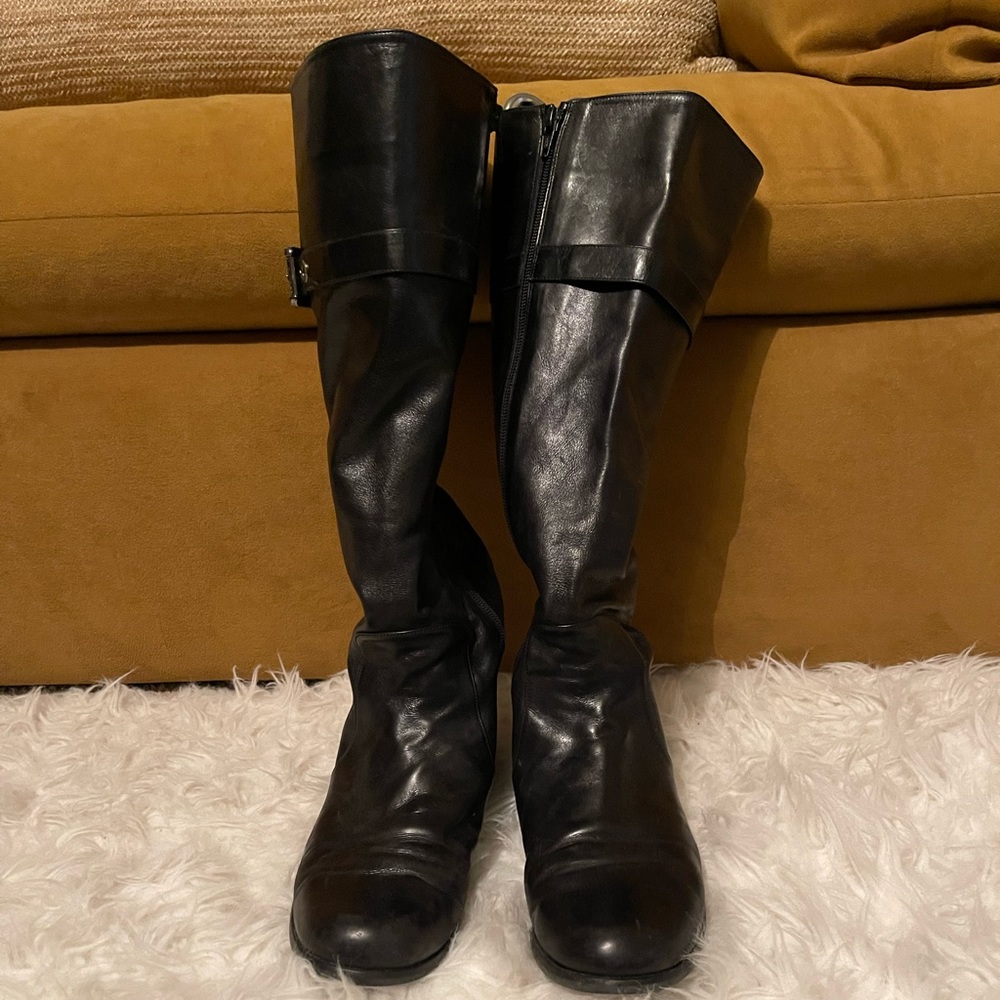 Stuart Weitzman Black Riding Boots Size 8.5